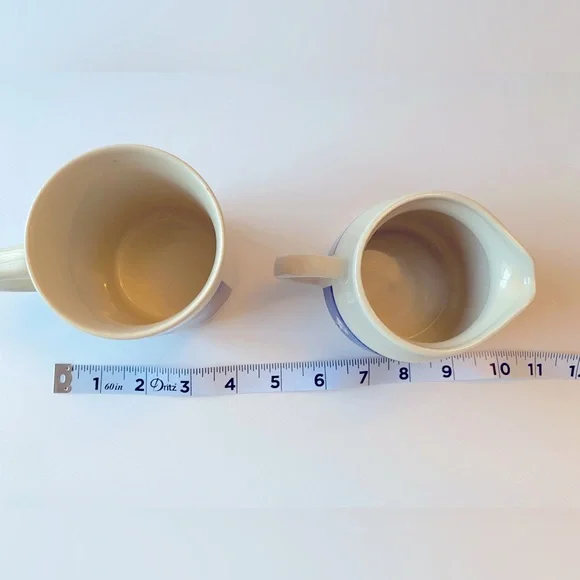 1968 Vintage Morton Salt Ceramic Mug & Creamer “When‎ it rains it pours” - Picture 4 of 8